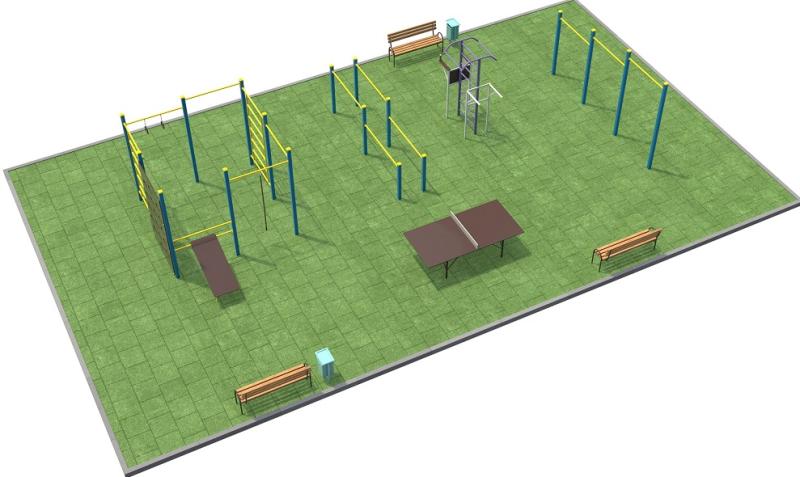 Проект спортплощадки 170 метров в Кирове в Кирове