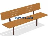 Диван уличный МАФ 1608 в Кирове