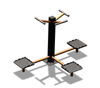 Уличный тренажер "Твистер тройной" УТ337 в Кирове