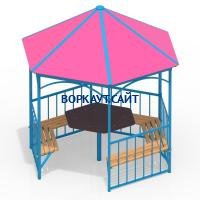 Беседка со столом и лавками МАФ 4121 в Кирове