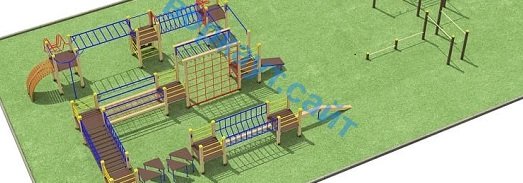 Проект спортплощадки с полосой препятствий в Кирове