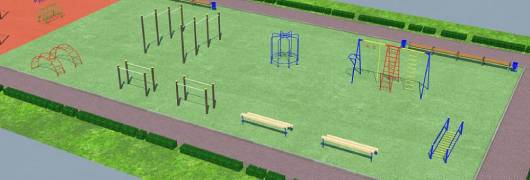 Проект детско-спортивной площадки для школы - детсада в Кирове