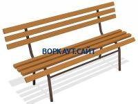 Лавочка со спинкой МАФ 1604 в Кирове