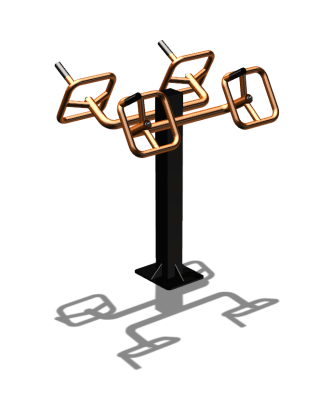 Уличный тренажер  "Штурвал двойной"  УТ201 в Кирове