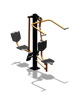 Уличный тренажер "Верхняя тяга Жим ногами" УТ322 в Кирове