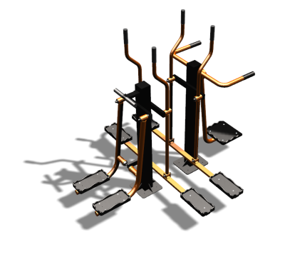 Уличный тренажер "Шпагат Маятник Лыжник двойной" УТ335 в Кирове