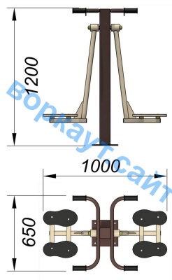 Уличный тренажер "Маятник" УТ 004 в Кирове