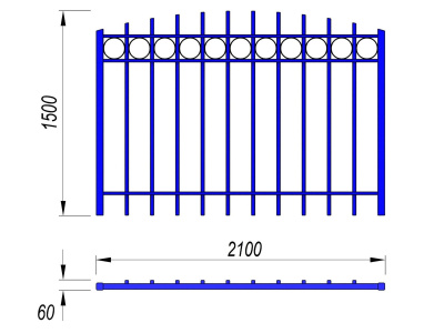 Ограждение спортивной площадки МАФ 5005 в Кирове