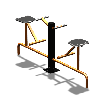 Уличный тренажер  "Твистер сидя двойной"   УТ216 в Кирове