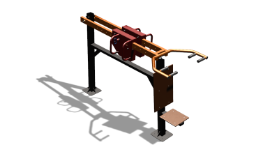 Силовой уличный тренажер  "Жим сидя"  УТ412 в Кирове