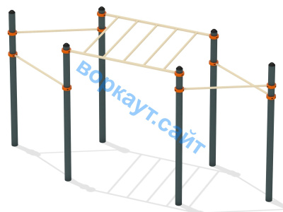 Турник разноуровневый с рукоходом ВС-26 в Кирове