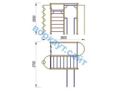 Детский спортивный комплекс Гимнастический ДСК 3107 в Кирове