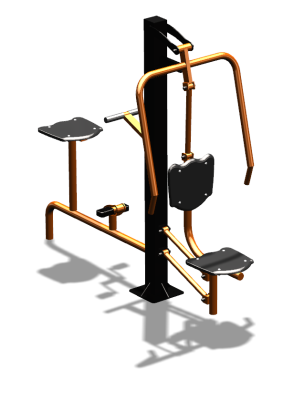 Уличный тренажер "Жим от груди Вело" УТ321 в Кирове