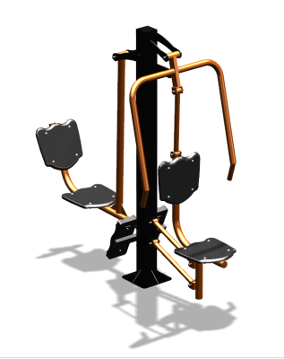 Уличный тренажер "Жим от груди Жим ногами" УТ304 в Кирове