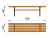 Лавочка без спинки МАФ 1601 в Кирове Лавочка без спинки МАФ 1601 в Кирове