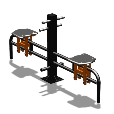 Уличный тренажер  "Каталка двойная"   УТ215 в Кирове