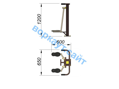 Уличный тренажер Атлетический комплекс УТ 010 в Кирове