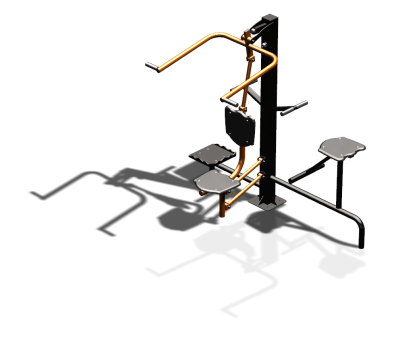 Уличный тренажер "Верхняя тяга Твистер стоя Твистер сидя" УТ336 в Кирове