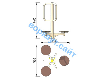 Уличный тренажер Орбита УТ 011 в Кирове
