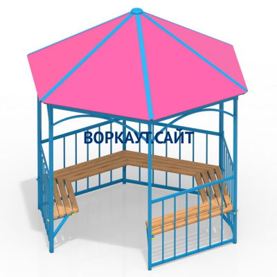 Беседка с лавками МАФ 4120 в Кирове