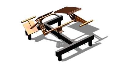 Силовой уличный тренажер  "Пресс Гиперэкстензия"  УТ420 в Кирове