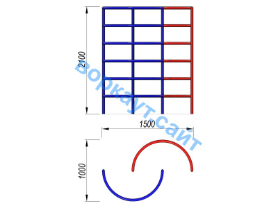 Шведская стенка полукруглая ДСК 3503 в Кирове